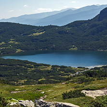 Amazing Landscape of The Lower lake, The Seven Rila Lakes, Bulgaria