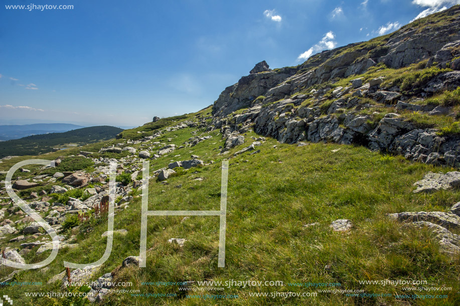 Landscape of Rila Mountan near, The Seven Rila Lakes, Bulgaria