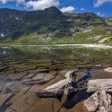 Amazing landscape of The Twin lake, The Seven Rila Lakes, Bulgaria