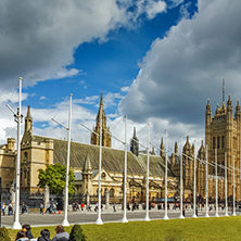 LONDON, ENGLAND - JUNE 16 2016: Collegiate Church of St. Peter at Westminster, London, England, Great Britain