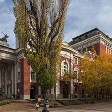 SOFIA, BULGARIA - NOVEMBER 12, 2017: National Theatre Ivan Vazov in Sofia, Bulgaria