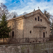 PERUSHTITSA, BULGARIA - DECEMBER 23, 2013:  Church monument St. Archangel Michael, Perushtitsa, Plovdiv Region, Bulgaria
