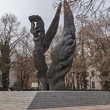 PLOVDIV, BULGARIA - DECEMBER 30, 2016: Monument of The Unification of Bulgaria in city of Plovdiv, Bulgaria