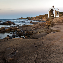 Iconostasis St. Peter and St. Nicholas at coastline of village of Chernomorets, Burgas Region, Bulgaria