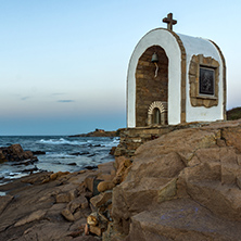 Iconostasis St. Peter and St. Nicholas at coastline of village of Chernomorets, Burgas Region, Bulgaria