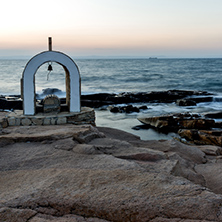 Iconostasis St. Peter and St. Nicholas at coastline of village of Chernomorets, Burgas Region, Bulgaria