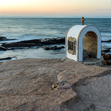 Iconostasis St. Peter and St. Nicholas at coastline of village of Chernomorets, Burgas Region, Bulgaria