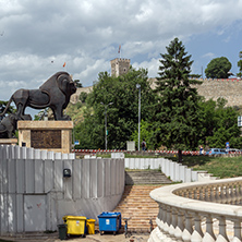 SKOPJE, REPUBLIC OF MACEDONIA - 13 MAY 2017: Skopje fortress (Kale fortress) in the Old Town, Republic of Macedonia