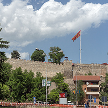 SKOPJE, REPUBLIC OF MACEDONIA - 13 MAY 2017: Skopje fortress (Kale fortress) in the Old Town, Republic of Macedonia