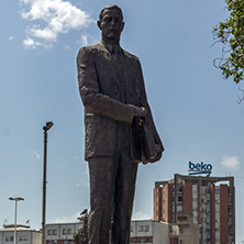 SKOPJE, REPUBLIC OF MACEDONIA - 13 MAY 2017: Monument in the center of city of  Skopje, Republic of Macedonia