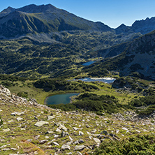 Amazing landscape with Chairski lakes, Pirin Mountain, Bulgaria