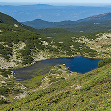 Amazing landscape with Chairski lakes, Pirin Mountain, Bulgaria