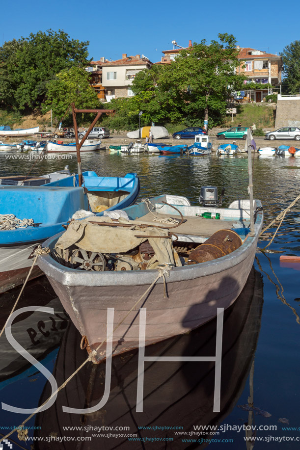 SOZOPOL, BULGARIA - JULY 12, 2016: Amazing Panorama of port of town of Sozopol, Burgas Region, Bulgaria