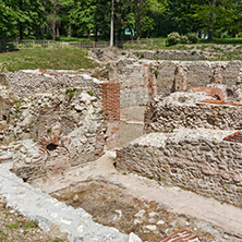 Remains of the builings in the ancient Roman city of Diokletianopolis, town of Hisarya, Plovdiv Region, Bulgaria