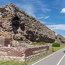 Ruins of Roman fortifications in Diocletianopolis, town of Hisarya, Plovdiv Region, Bulgaria