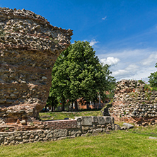 Ruins of Roman fortifications in Diocletianopolis, town of Hisarya, Plovdiv Region, Bulgaria