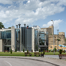 SKOPJE, REPUBLIC OF MACEDONIA - 13 MAY 2017:  Panorama of Skopje City Center, Republic of Macedonia