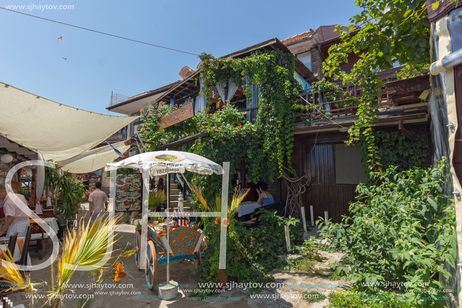 NESSEBAR, BULGARIA - 30 JULY 2014: Street in old town of Nessebar, Burgas Region, Bulgaria