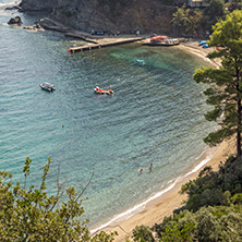 Seascape of Zografou Beach at Sithonia peninsula, Chalkidiki, Central Macedonia, Greece