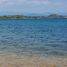 Seascape of Beach Vourvourou at Sithonia peninsula, Chalkidiki, Central Macedonia, Greece