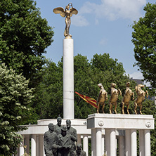 SKOPJE, REPUBLIC OF MACEDONIA - 13 MAY 2017: Monument in Skopje City Center, Republic of Macedonia