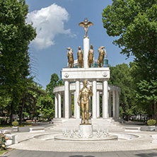 SKOPJE, REPUBLIC OF MACEDONIA - 13 MAY 2017: Monument in Skopje City Center, Republic of Macedonia