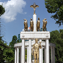 SKOPJE, REPUBLIC OF MACEDONIA - 13 MAY 2017: Monument in Skopje City Center, Republic of Macedonia