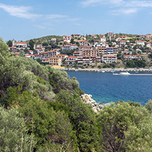 Panoramic view of town of Pyrgadikia at Chalkidiki, Central Macedonia, Greece