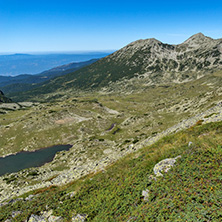 Landscape with banderishki chukar peak and bashliyski lakes, Pirin Mountain, Bulgaria