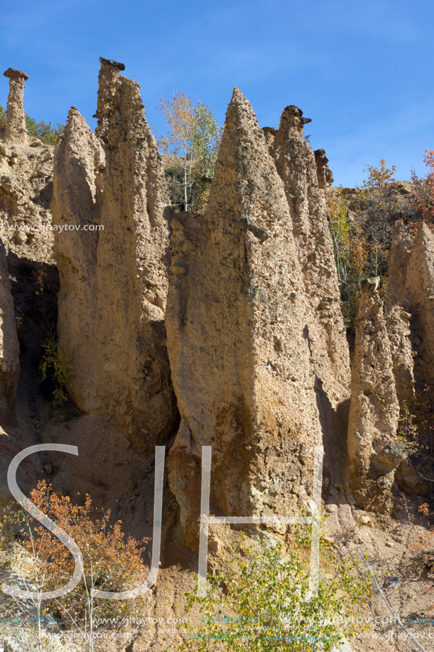 Amazing Autumn Landscape of Rock Formation Devil"s town in Radan Mountain, Serbia