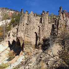 Amazing Autumn Landscape of Rock Formation Devil"s town in Radan Mountain, Serbia