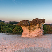Rock formation Stone Mushrooms near Beli plast village, Kardzhali Region, Bulgaria