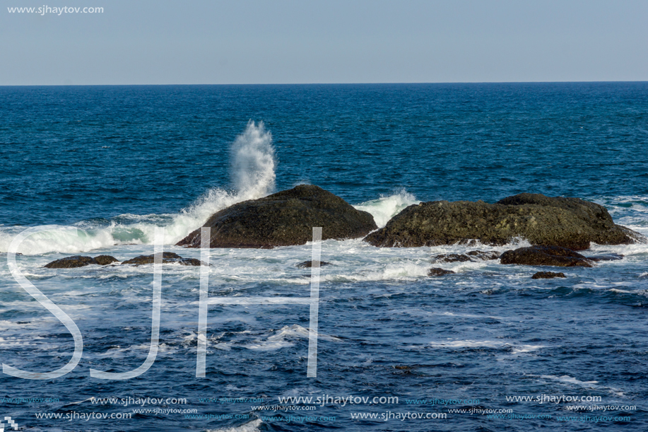 Seascape with Bird island near town of Tsarevo, Burgas Region, Bulgaria