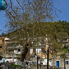 Old house in village of Panagia, Thassos island,  East Macedonia and Thrace, Greece