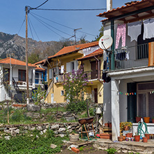 Old house and Wood centuries in village of Panagia, Thassos island,  East Macedonia and Thrace, Greece