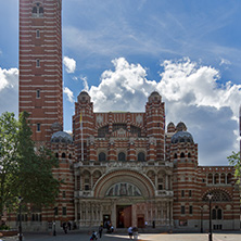 LONDON, ENGLAND - JUNE 15 2016: Westminster Cathedral in London, England, Great Britain