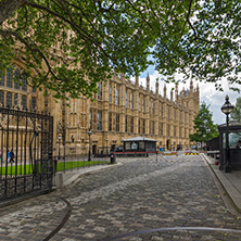 LONDON, ENGLAND - JUNE 15 2016: Houses of Parliament at Westminster, London, England, Great Britain