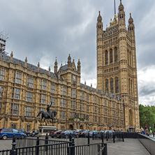 LONDON, ENGLAND - JUNE 15 2016: Houses of Parliament at Westminster, London, England, Great Britain