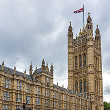 LONDON, ENGLAND - JUNE 15 2016: Houses of Parliament at Westminster, London, England, Great Britain