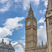 LONDON, ENGLAND - JUNE 15 2016: Houses of Parliament at Westminster, London, England, Great Britain