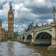 LONDON, ENGLAND - JUNE 15 2016: Houses of Parliament at Westminster, London, England, Great Britain