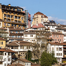 VELIKO TARNOVO, BULGARIA - APRIL 9,  2017: Panoramic view of city of Veliko Tarnovo, Bulgaria