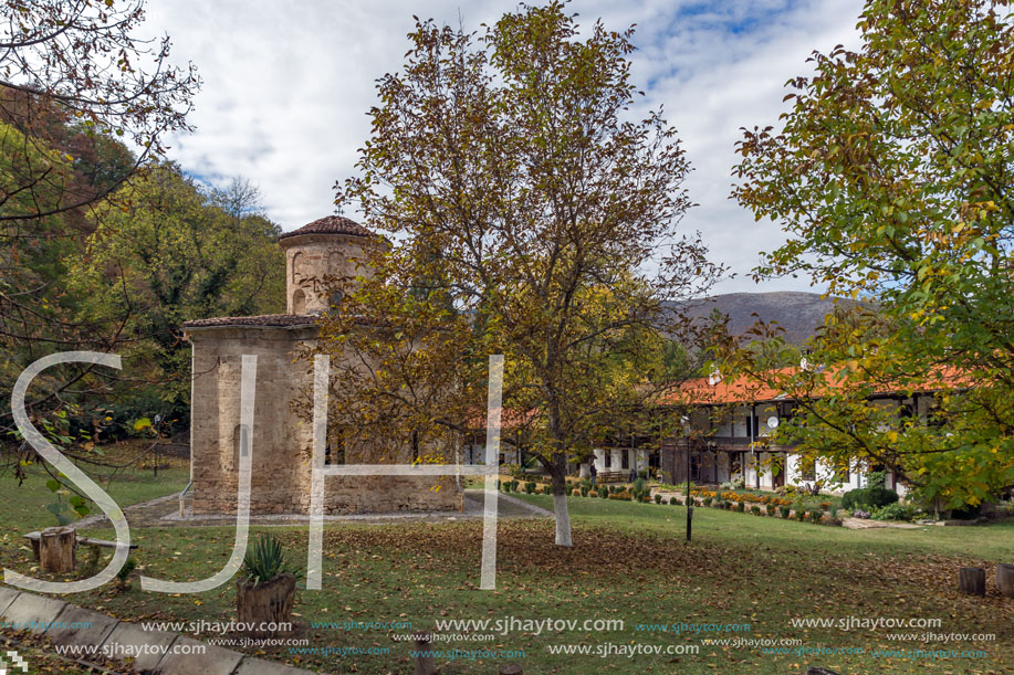 Autumn view of The 11th century  Zemen Monastery, Pernik Region, Bulgaria