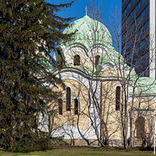 PERNIK, BULGARIA - MARCH 12, 2014: Church of John of Rila (St. Ivan Rilski) in city of Pernik, Bulgaria