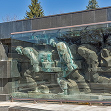 PERNIK, BULGARIA - MARCH 12, 2014: Memorial of Mining Work in city of Pernik, Bulgaria