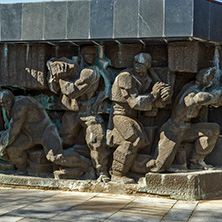 PERNIK, BULGARIA - MARCH 12, 2014: Memorial of Mining Work in city of Pernik, Bulgaria