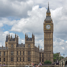 LONDON, ENGLAND - JUNE 15 2016:  Houses of Parliament at Westminster, London, England, Great Britain