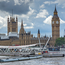 LONDON, ENGLAND - JUNE 15 2016:  Houses of Parliament at Westminster, London, England, Great Britain