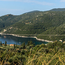 Amazing panorama of Nidri Bay, Lefkada, Ionian Islands, Greece