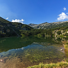 Amazing Landscape with The eye lake, Pirin Mountain, Bulgaria